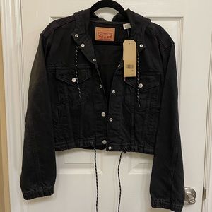 Levi hooded denim jacket